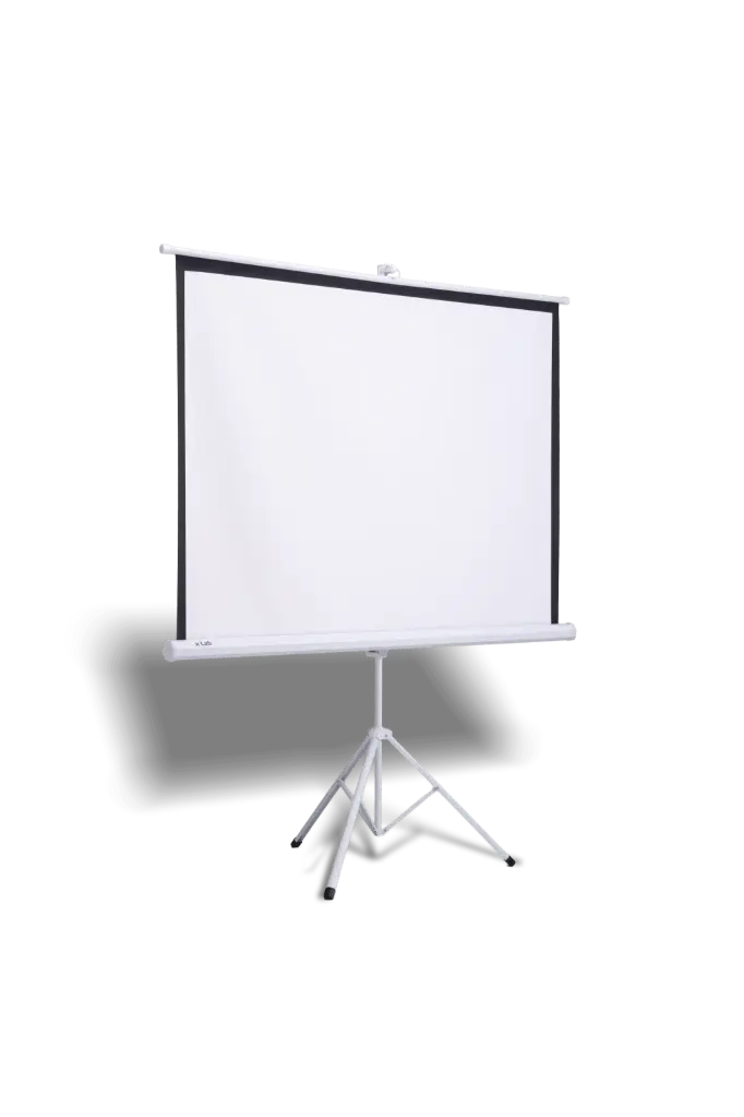 xLab XPSTS-84 Projector Screen, Tripod 84", 4:3, Matte White, 0.38mm Thickness