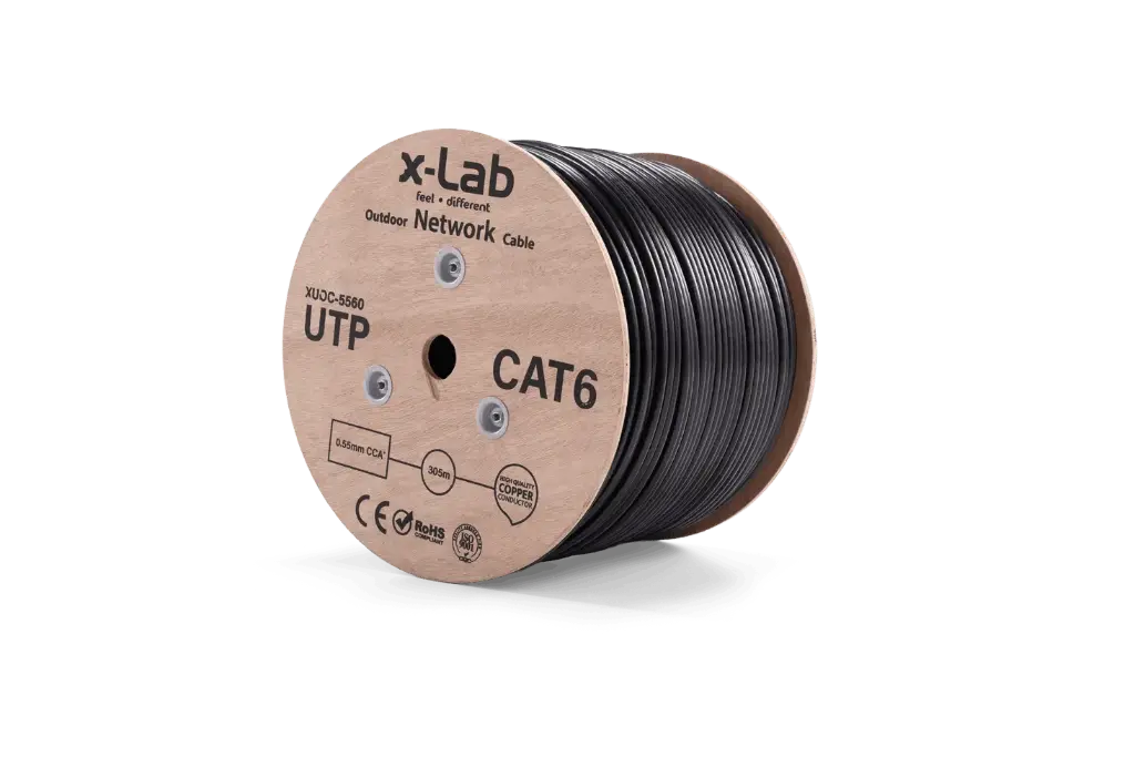 xLab XUOC-5560 CAT6 UTP Outdoor Networking Cable (4pair*2*0.55mm+305mtr)