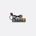 xLab 6 Universal Sockets - 1.5 Meters, Pure Copper Power Extension Board with 6 Individual Switches (XEC-342USB) 